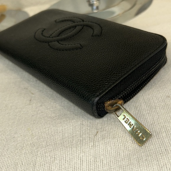 CHANEL Black Leather Long Wallet - Picture 10 of 12
